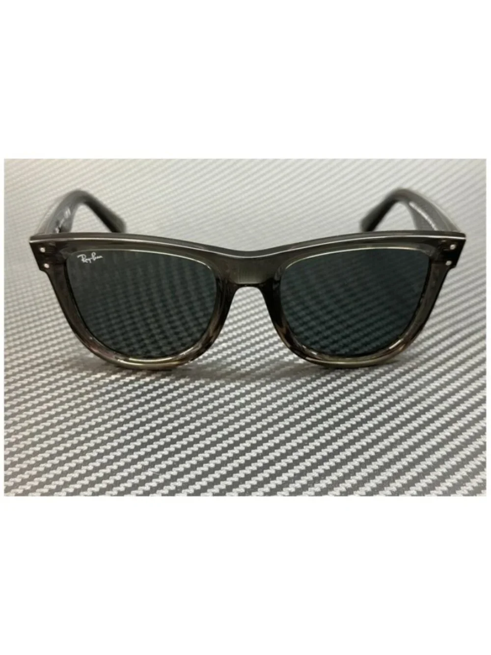 New Ray-Ban Men Transparent Dark Grey Sunglasses 53-20-145